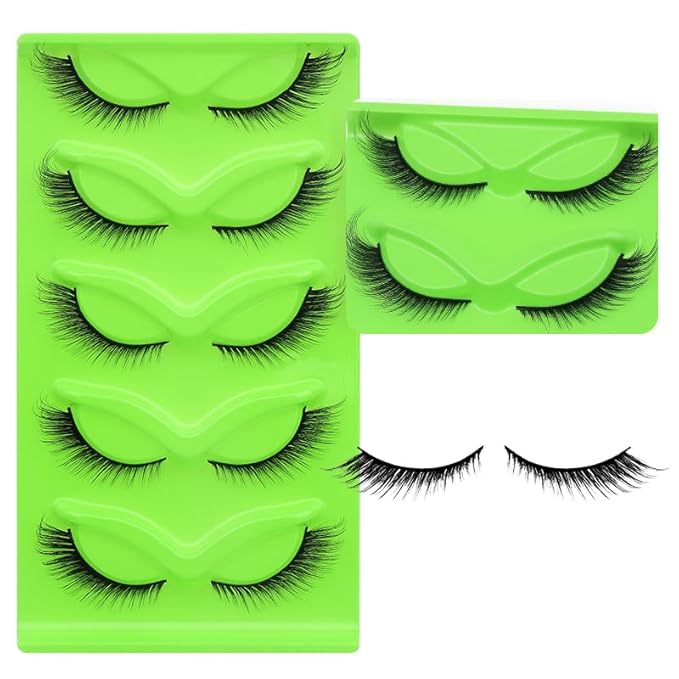 5 pairs Wispy Cat Eye Lashes Wispy False Eyelashes Natural look Eyelashes (XX1)