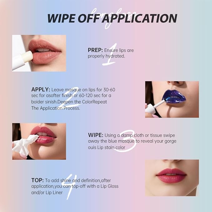 Matte Lip Gloss Peel Off Masque - Peel Off Lip Stain Tattoo, Mauve Peel Off Lip Tint,Long Lasting Waterproof Transfer-proof Lip Mask Lip Stain Peel Off Lip Gloss,Stay Lip Makeup 05#