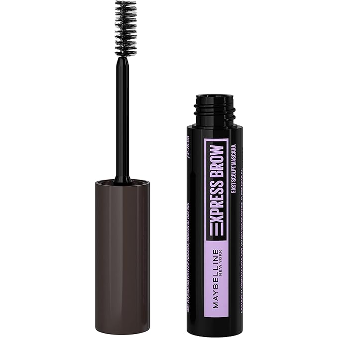 Maybelline Brow Fast Sculpt, Shapes Eyebrows, Eyebrow Mascara Makeup, Black Brown, 0.09 Fl. Oz.