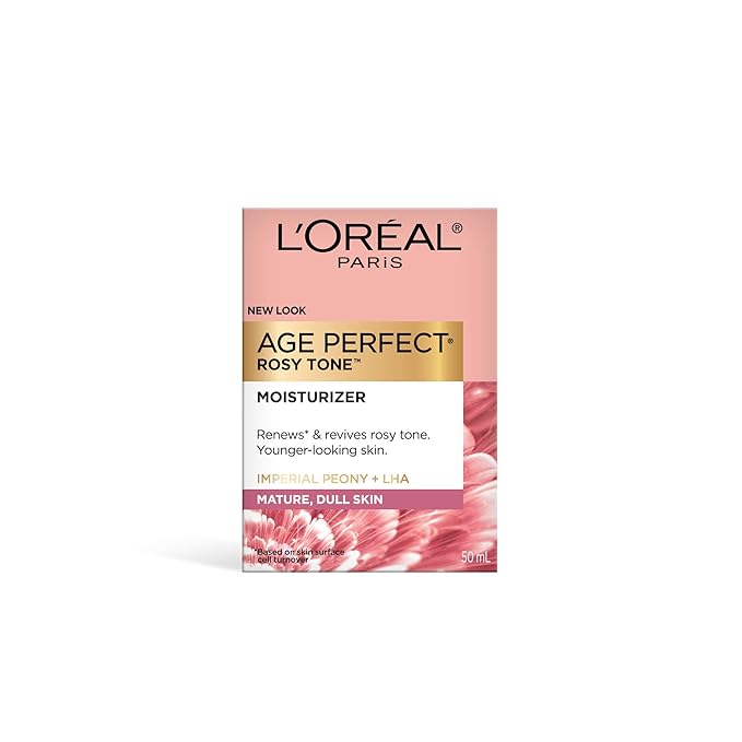 L'Oreal Paris Age Perfect Rosy Tone Anti-Sagging Face Moisturizer, Renew & Revive Healthy Tone, 1.7 oz (Packaging May Vary)