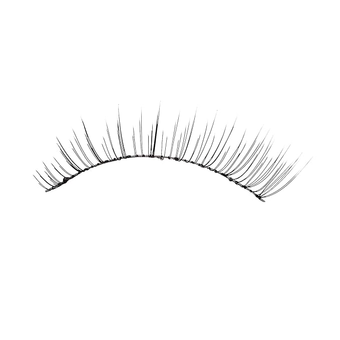 KISS Looks So Natural, False Eyelashes, 'Sultry', 12 mm, Includes 5 Pairs Of Lashes, Contact Lens Friendly, Easy to Apply, Reusable Strip Lashes, Glue-On