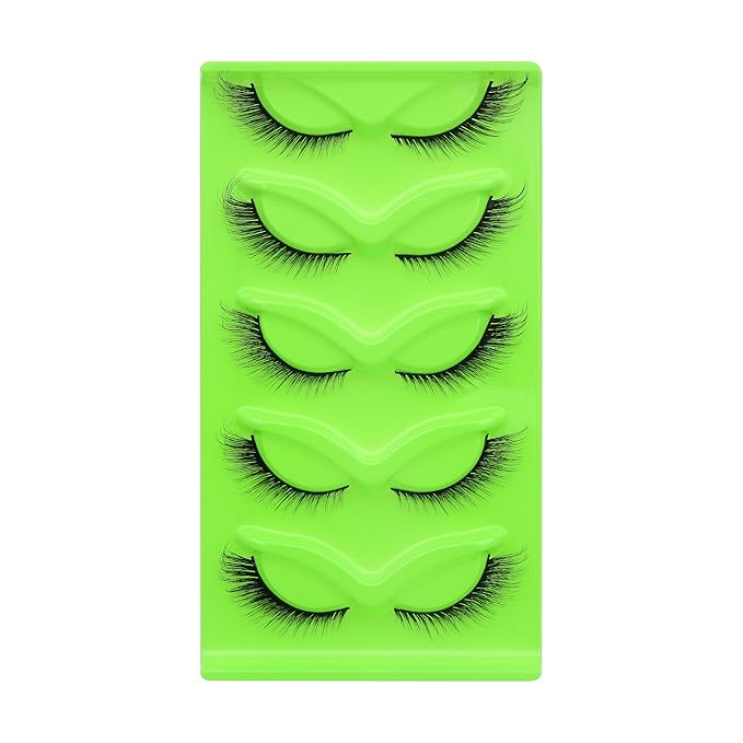 5 pairs Wispy Cat Eye Lashes Wispy False Eyelashes Natural look Eyelashes (XX1)