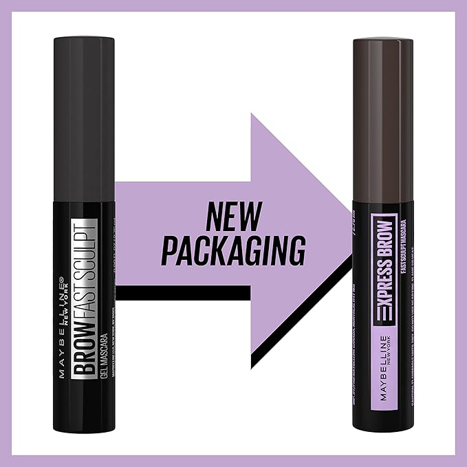 Maybelline Brow Fast Sculpt, Shapes Eyebrows, Eyebrow Mascara Makeup, Black Brown, 0.09 Fl. Oz.