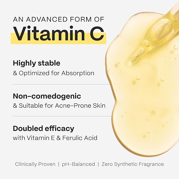 Mad Hippie Vitamin C Serum – Brightening Serum with Hyaluronic Acid, Ferulic Acid, Vitamin E, 1.02 Oz