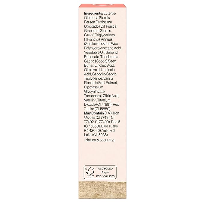 Honest Beauty Moisturizing Vegan Tinted Lip Balm | Antioxidant-rich Acai Extracts + Avocado Oil | Paraben Free + Cruelty Free | Blood Orange