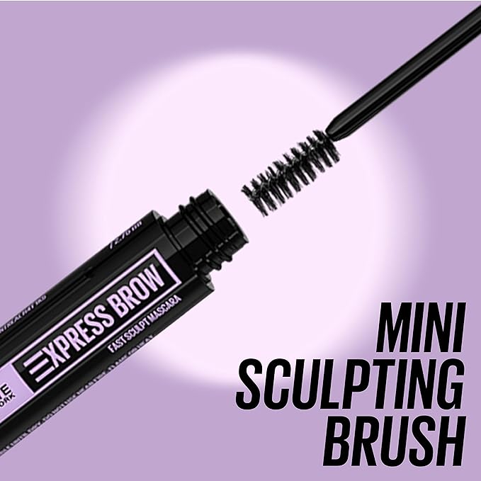 Maybelline Brow Fast Sculpt, Shapes Eyebrows, Eyebrow Mascara Makeup, Black Brown, 0.09 Fl. Oz.
