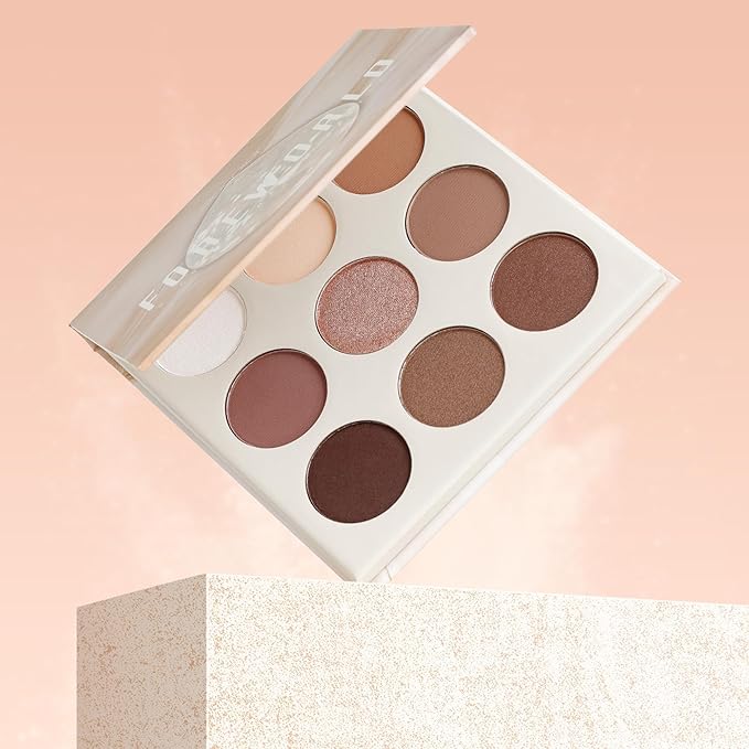docolor Neutral Eyeshadow Palette 9 Colors Nude Brown Eyeshadow Palette Eye Shadow Palette Makeup Palettes with Velvety and Silky Finishes Highly Pigmented Mattes Shimmers Glitter Eye Makeup Palettes