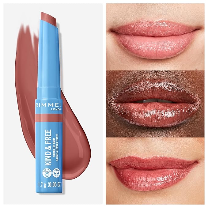 Rimmel Kind & Free Tinted Lip Balm, 002 Apricot Beauty, 1.7g (0.05 oz)