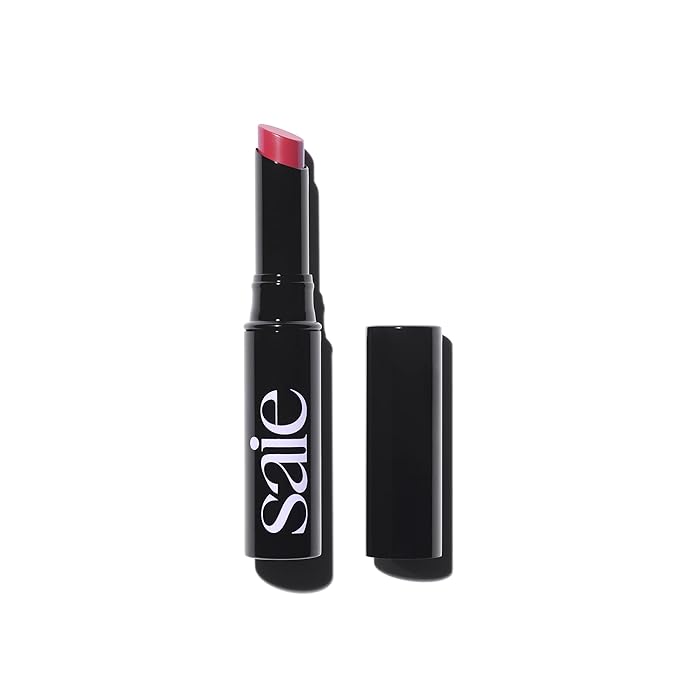 Saie Lip Blur Soft Matte Lipstick - Long Lasting Lipstick with Hydrating, Buildable Coverage - Enriched with Hyaluronic Acid + Softening Jojoba to Nourish Lips - Surreal (0.07 oz)