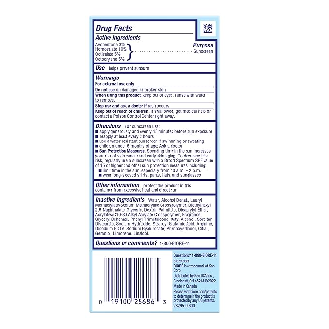 Bioré UV Aqua Rich Daily Hydrating Facial Moisturizer SPF 50 | Oil-Free Sunscreen & Primer for Makeup with Hyaluronic Acid, No White Cast, Non-Comedogenic, For Sensitive Skin, PA++++, 1.7 Oz, 3pck