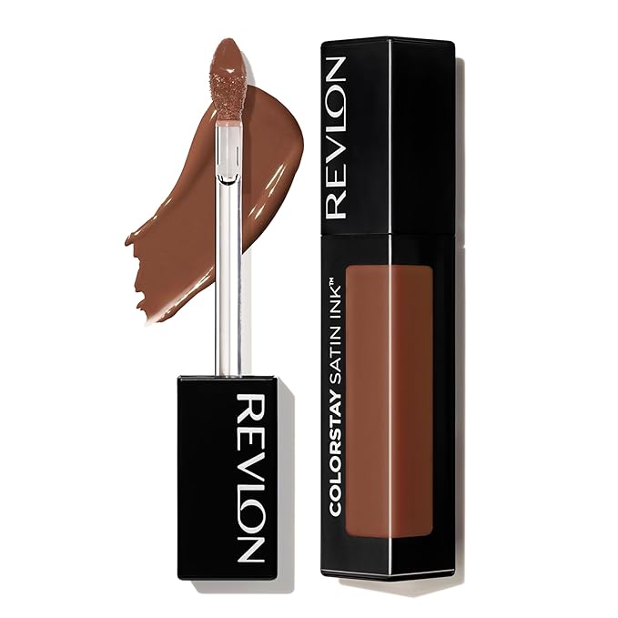 Revlon ColorStay Satin Ink Liquid Lipstick, Longwear Rich Lip Colors, Formulated with Black Currant Seed Oil, 003 In So Deep, 0.17 fl oz
