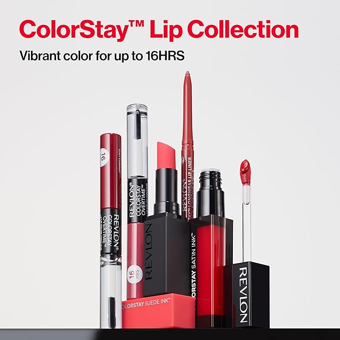 Revlon ColorStay Satin Ink Liquid Lipstick, Longwear Rich Lip Colors, Formulated with Black Currant Seed Oil, 003 In So Deep, 0.17 fl oz