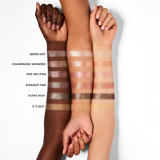 e.l.f. Fine As Fleck Glitter Eyeshadow, Long-Lasting Sheer Eye Makeup With A Shimmer Finish, Soft, Smooth Formula, Vegan & Cruelty-Free, White Hot