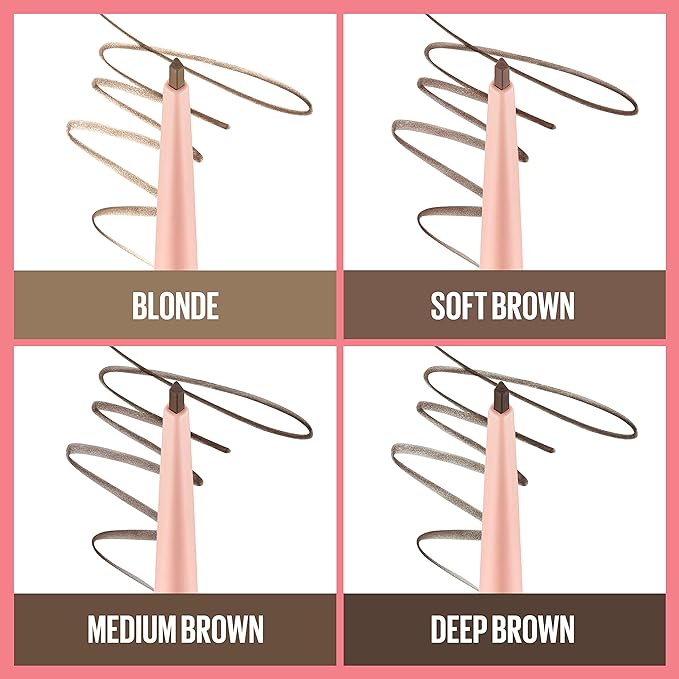 Maybelline Total Temptation Eyebrow Definer Pencil, Soft Brown, 1 Count