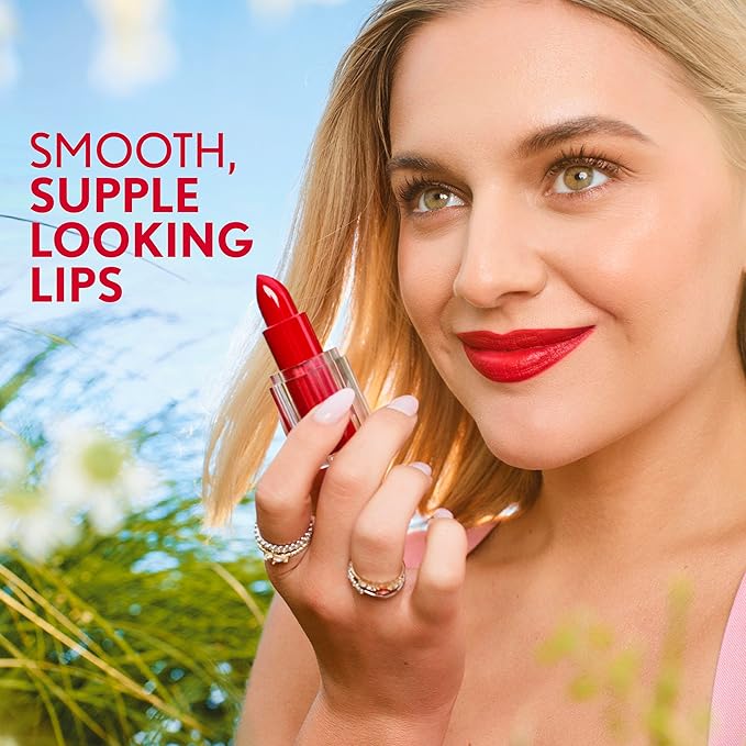 COVERGIRL Clean Lip Color, Plum Isle, Satin Finish, Squalane, Avocado & Aloe, Carmine-Free, Non-Drying, 0.12oz