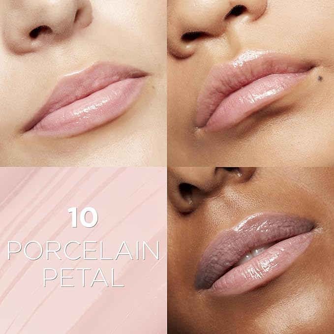 L'Oreal Paris Glow Paradise Hydrating Tinted Lip Balm-in-Gloss with Pomegranate Extract & Hyaluronic Acid, Ultra-Gentle, Non-Sticky Formula, Porcelain Petal, 0.23 fl oz