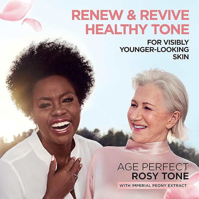 L'Oreal Paris Age Perfect Rosy Tone Anti-Sagging Face Moisturizer, Renew & Revive Healthy Tone, 1.7 oz (Packaging May Vary)